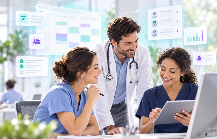 Illustrative healthcare setting for group practices